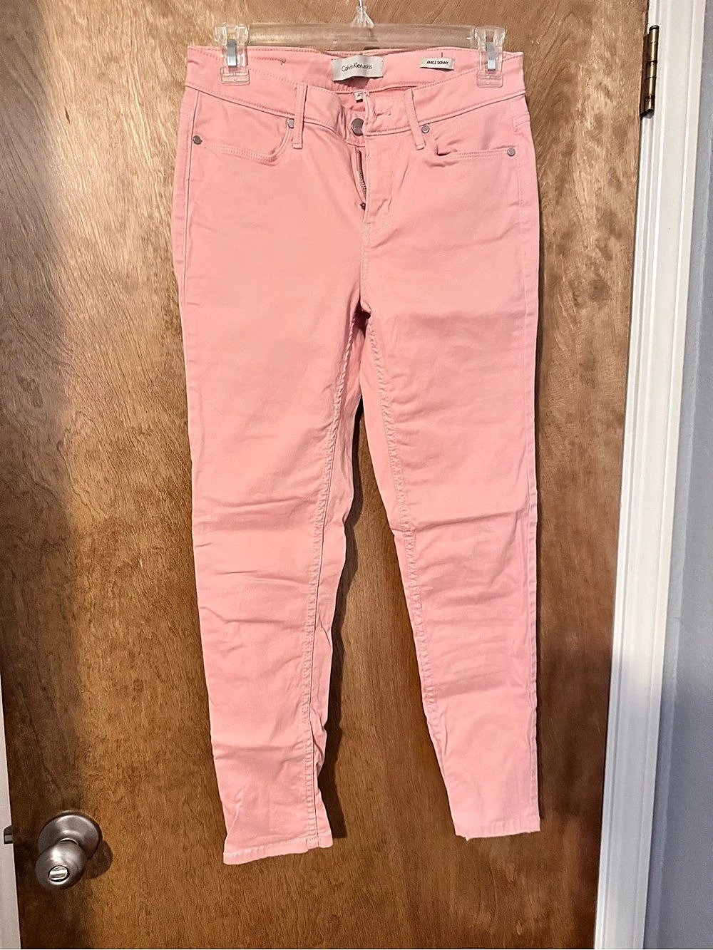 Calvin Klein Jeans Ankle Skinny Jeans Pink Waist 4